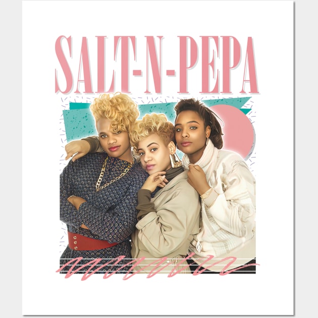 Salt N Pepa / 80s Aesthetic Design Wall Art by DankFutura